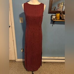 Vintage, Tristan & Iseut, Linen Blend, Maxi Dress